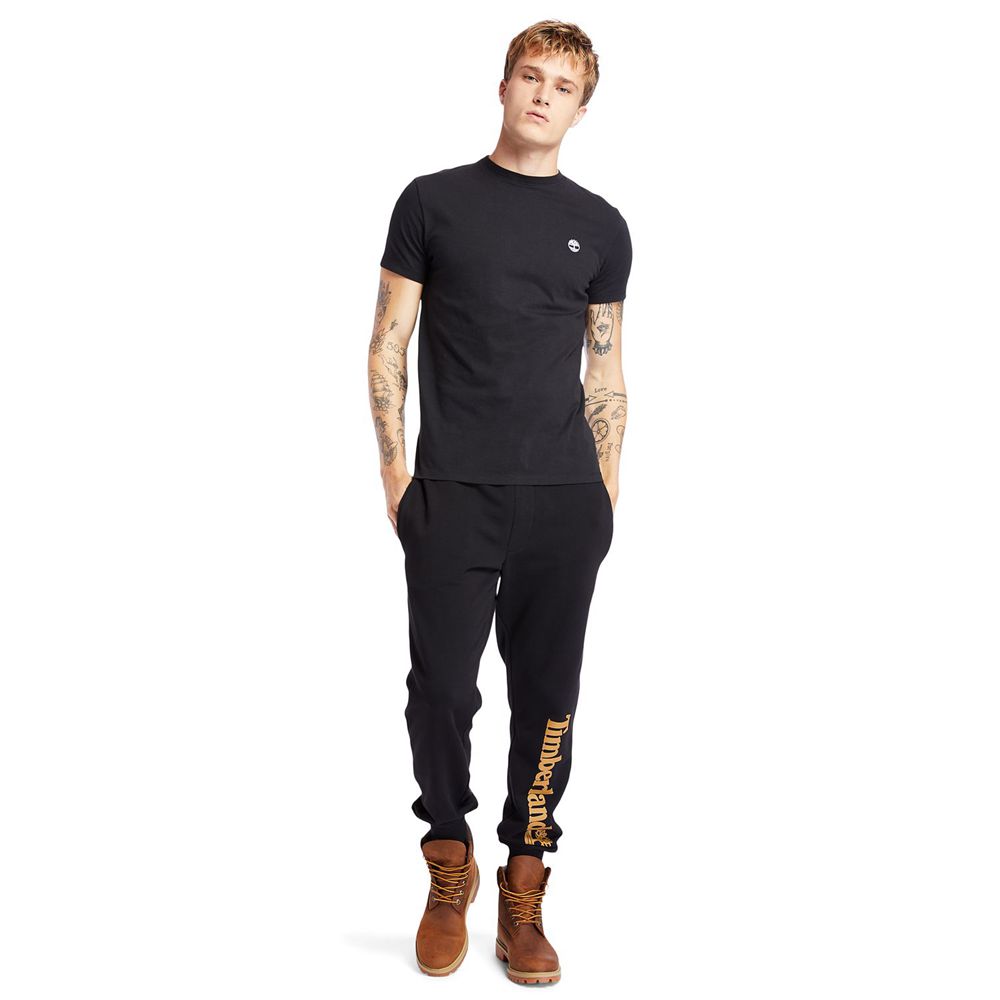 Pantaloni Timberland Barbati Negrii - Logo Sweat - Romania - WZYQKF095